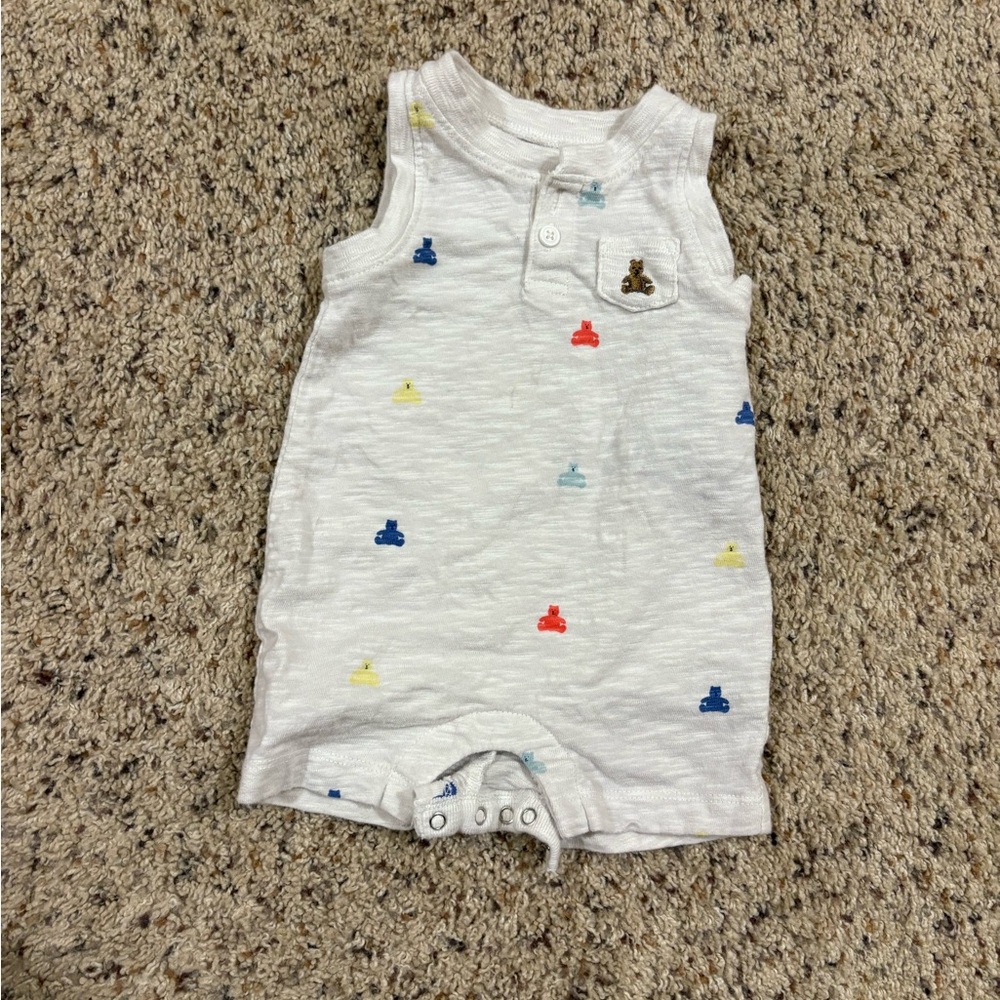 GAP White Sleeveless One Piece with Colorful Accents